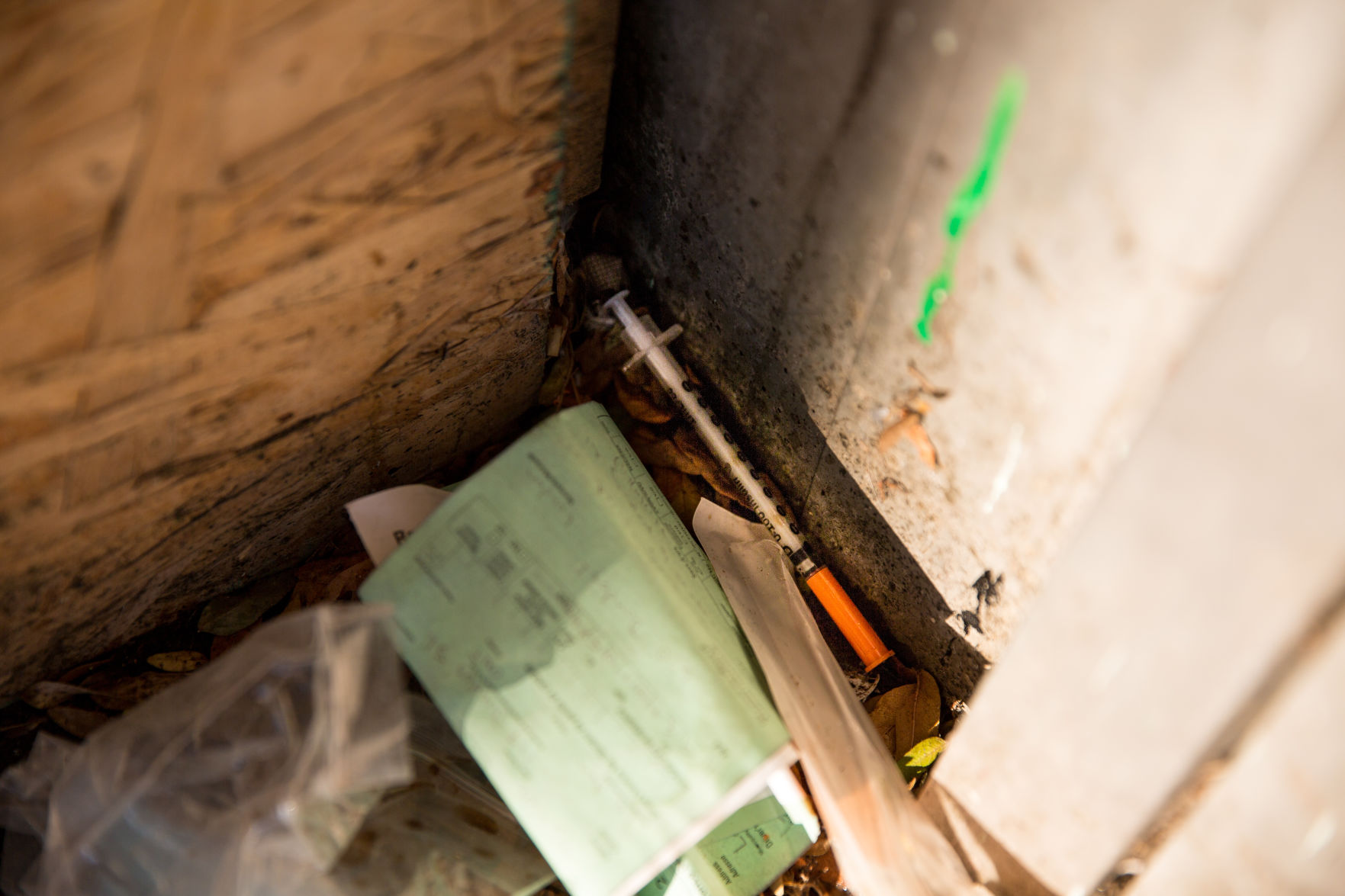Homelessness Feature, Image 6 (Needle)